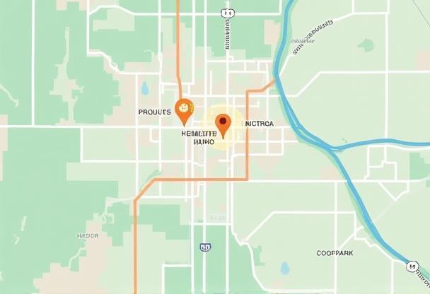 Map showing location of Frontier Lens Photo Studio Denver