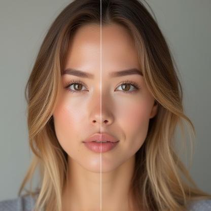 Before and after photo edit and retouch sample